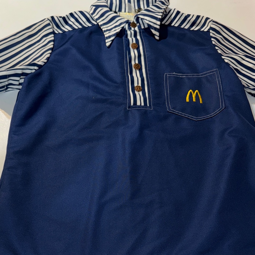 Vintage 1976 VNDS McDonald’s Associate Crew Member Uniform Shirt‎